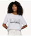 10DAYS Top crew neck tee logo white grey melee