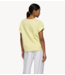 10DAYS Top thick cotton tee logo pastel yellow