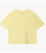10DAYS Top thick cotton tee logo pastel yellow
