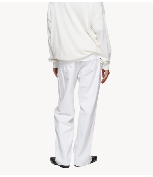 10DAYS Broek straight leg pants twill optic white