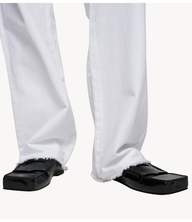 10DAYS Broek straight leg pants twill optic white