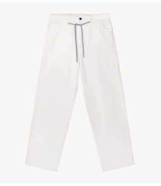 10DAYS Broek straight leg pants twill optic white