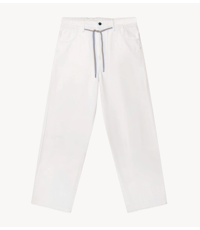 10DAYS Broek straight leg pants twill optic white