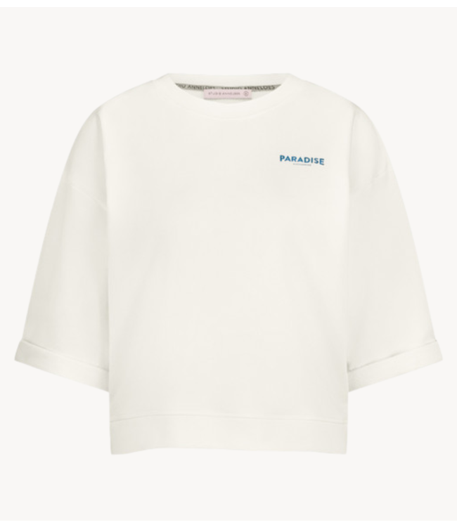 Studio Anneloes Top Puck ssl paradise sweat off white