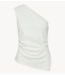 Y.A.S Top YASVENICE ONE SHOULDER TOP Star White