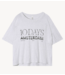 10DAYS Top crew neck tee logo white grey melee