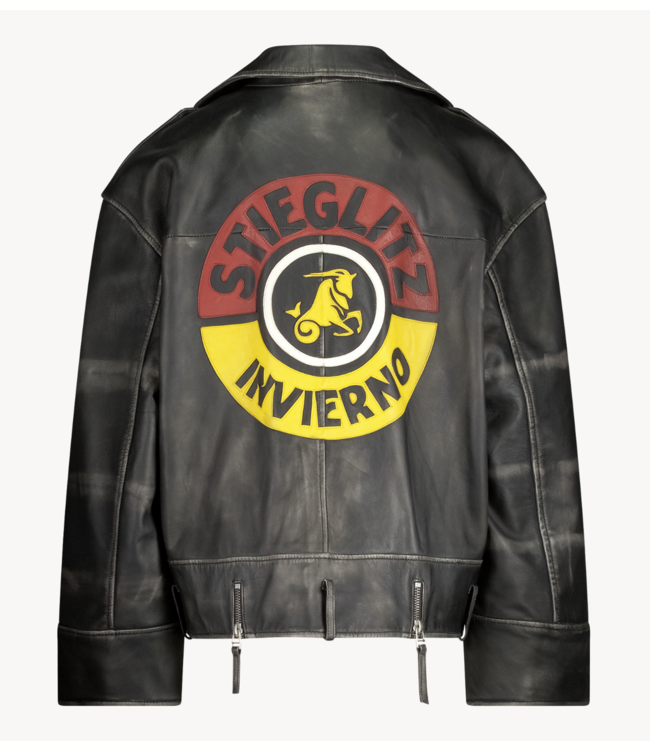 Stieglitz Jas Nicolas Leather Jacket Black