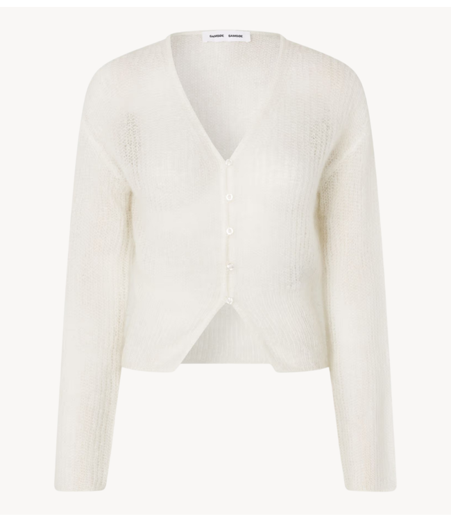 Samsøe Samsøe Vest SAPOPPIE CARDIGAN 15733 Clear Cream