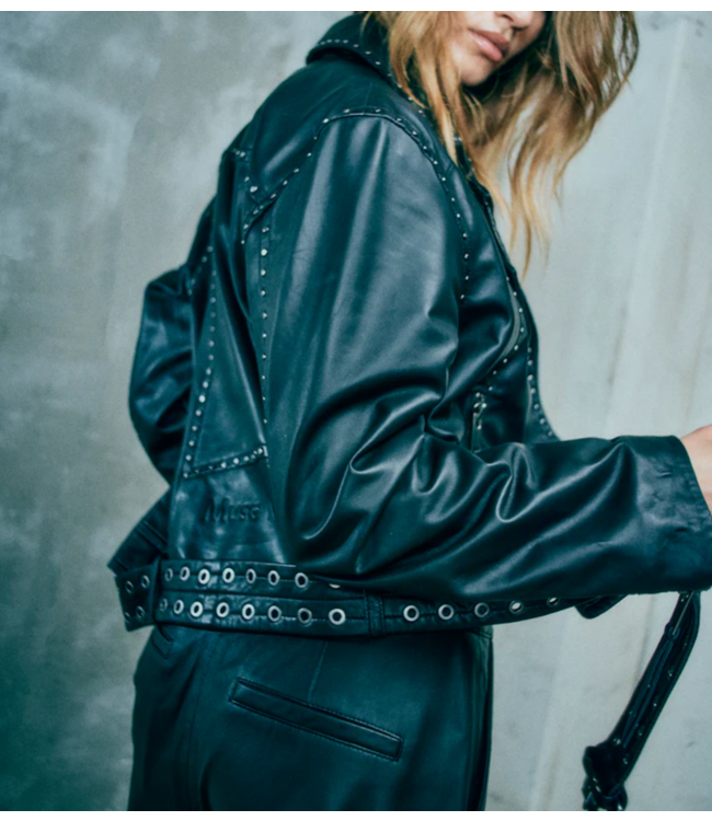 Copenhagen Muse Jas CMROYAL-STUD-JACKET Black