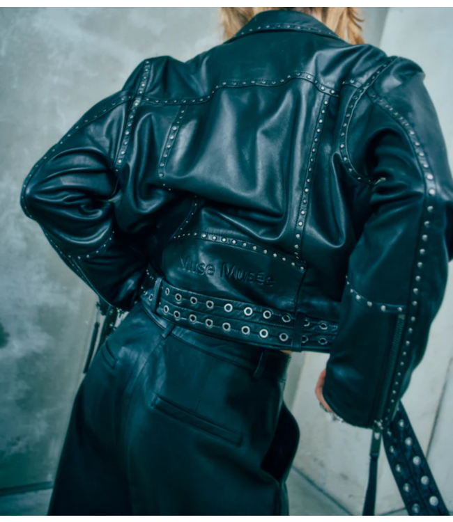 Copenhagen Muse Jas CMROYAL-STUD-JACKET Black