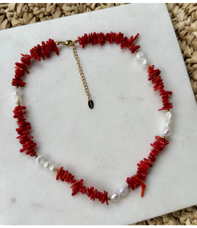 JUTA Ketting Siera Red- White
