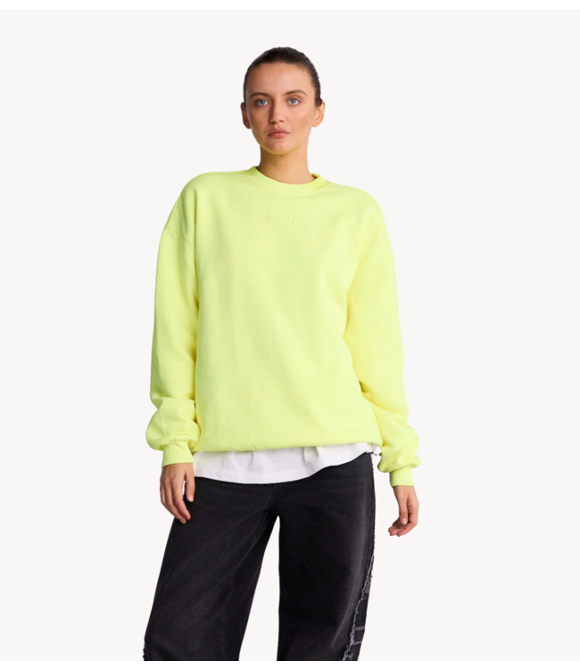 Stieglitz Trui Basic Worn Out Sweater NOS Yellow