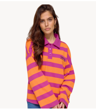 HARPER & YVE Trui POLLIE-JU Stripe Spiced Orange