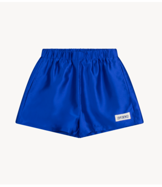 Refined Department Broek short ladies woven shiny shorts MONE cobalt