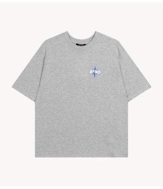 Refined Department T-shirt ladies knitted oversized t-shirt MAGGY grey melange Refined Department T-shirt ladies knitted oversized t-shirt MAGGY grey melange