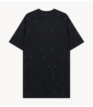 Refined Department Jurk ladies knitted t-shirt dress BELLA antra Refined Department Jurk ladies knitted t-shirt dress BELLA antra