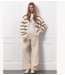 Studio Anneloes Broek Lexie tweed trousers ecru/latte