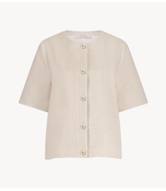 Studio Anneloes Top Aafke tweed top ecru/latte