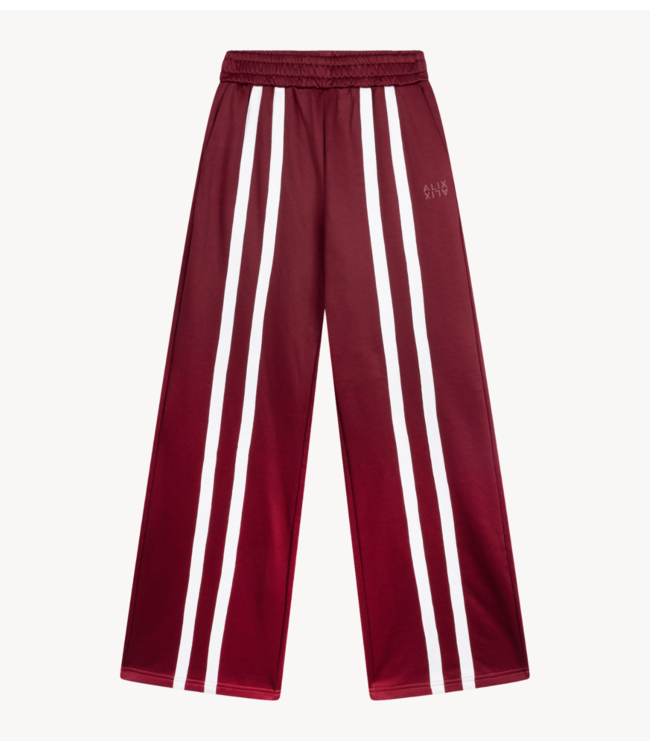 Alix The Label Broek ladies knitted training sweat pants bordeaux