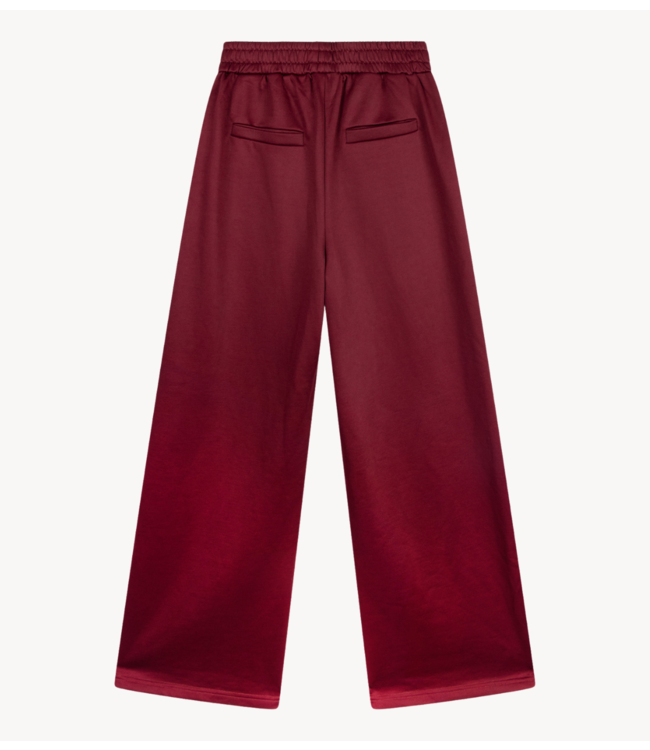 Alix The Label Broek ladies knitted training sweat pants bordeaux