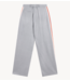 Alix The Label Broek ladies woven coated herringbone pants soft grey melange
