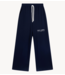 Alix The Label Broek ladies knitted wide leg scuba pants navy