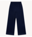 Alix The Label Broek ladies knitted wide leg scuba pants navy