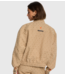 Alix The Label Jacket ladies woven logo jacket camel