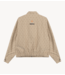 Alix The Label Jacket ladies woven logo jacket camel