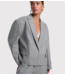 Alix The Label Blazer ladies woven coated herringbone blazer soft grey melange