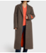 Alix The Label Jas ladies woven checked coat camel