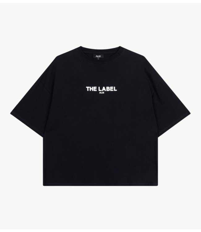 Alix The Label T-Shirt ladies knitted basic The Label T-shirt black