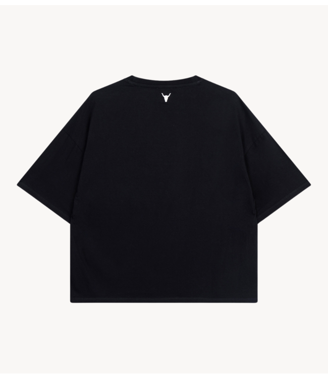Alix The Label T-Shirt ladies knitted basic The Label T-shirt black