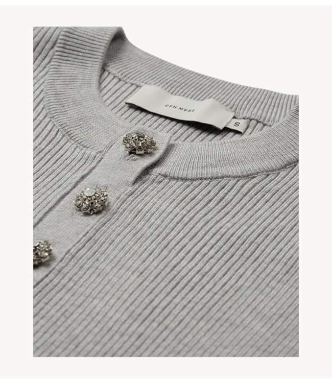 Copenhagen Muse Trui CMVERAN-PULLOVER Light Grey Melange