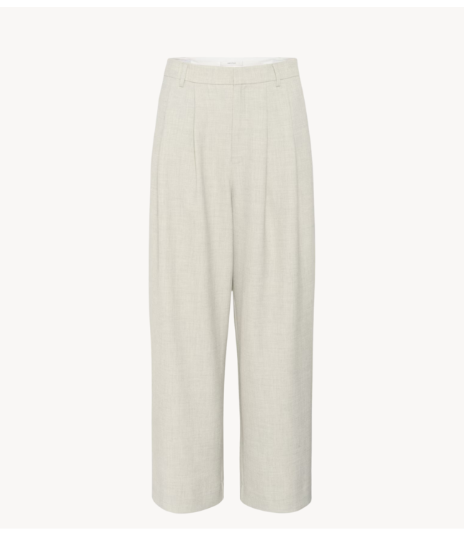 Gestuz Broek GZwiana MW pants offwhite melange