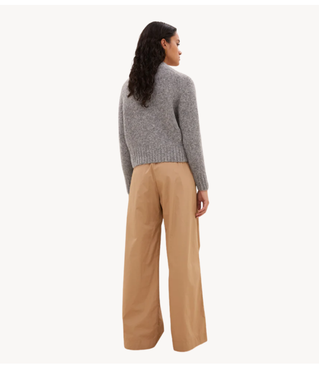 BY-BAR Vest jonas zipp cardigan grey melee