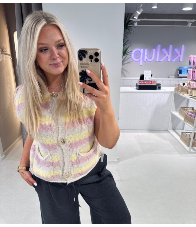 GUUS Vest Sleeveless Vest Pink