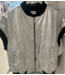 GUUS Fashion Vest MANON Metallic Sleeveless Leather Vest Silver