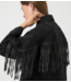 Y.A.S Jacket YASAIKO ls denim fringe jacket dark grey denim