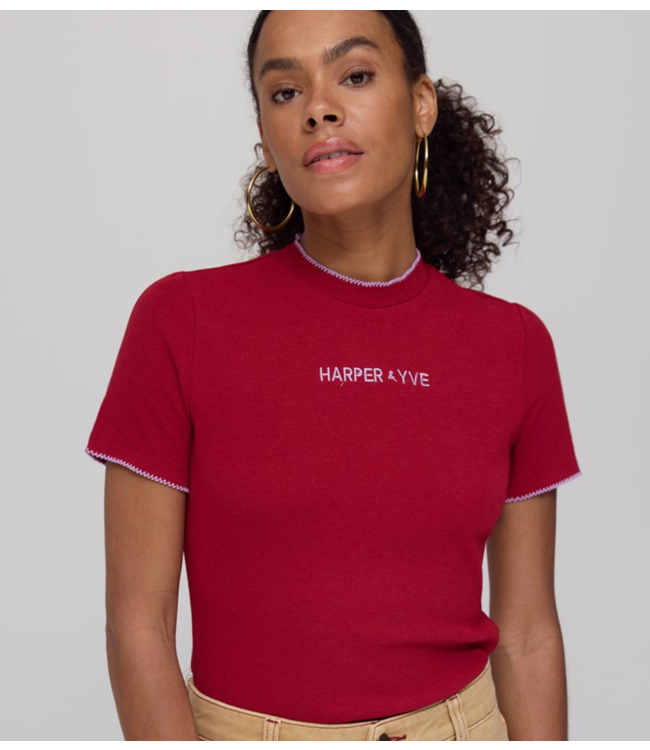 HARPER & YVE T-Shirt CAMMY-SS Ruby Red