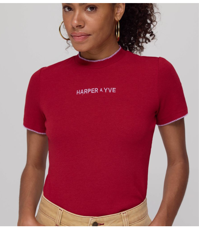HARPER & YVE T-Shirt CAMMY-SS Ruby Red