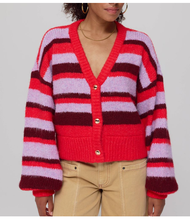 HARPER & YVE Vest NOOR-CA Stripe Multi Lila Love