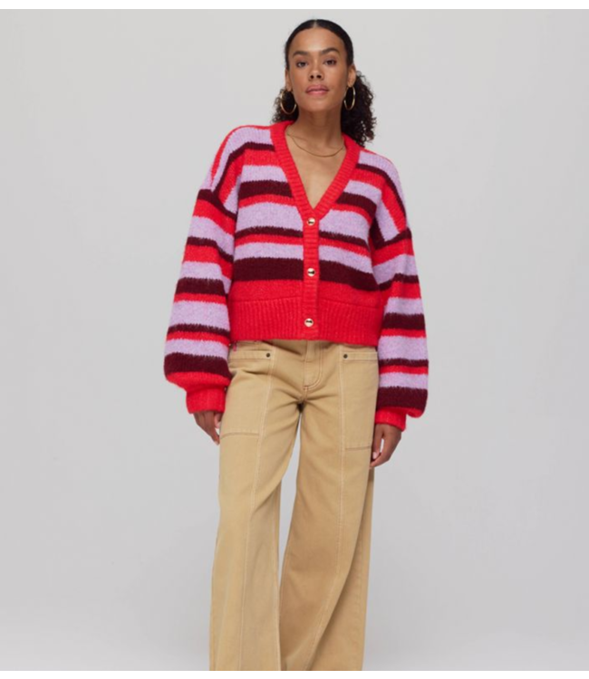 HARPER & YVE Vest NOOR-CA Stripe Multi Lila Love