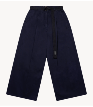 10DAYS Broek wide pants twill dark navy