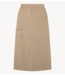 10DAYS Rok straight skirt pockets earth