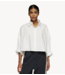 10DAYS Blouse oversized cropped shirt ecru