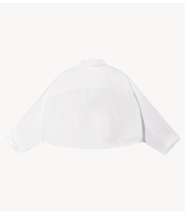 10DAYS Blouse oversized cropped shirt ecru
