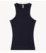 10DAYS Top tank top rib terry dark navy