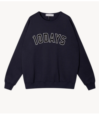 10DAYS Trui statement sweater dark navy