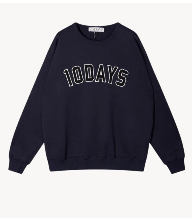 10DAYS Trui statement sweater dark navy